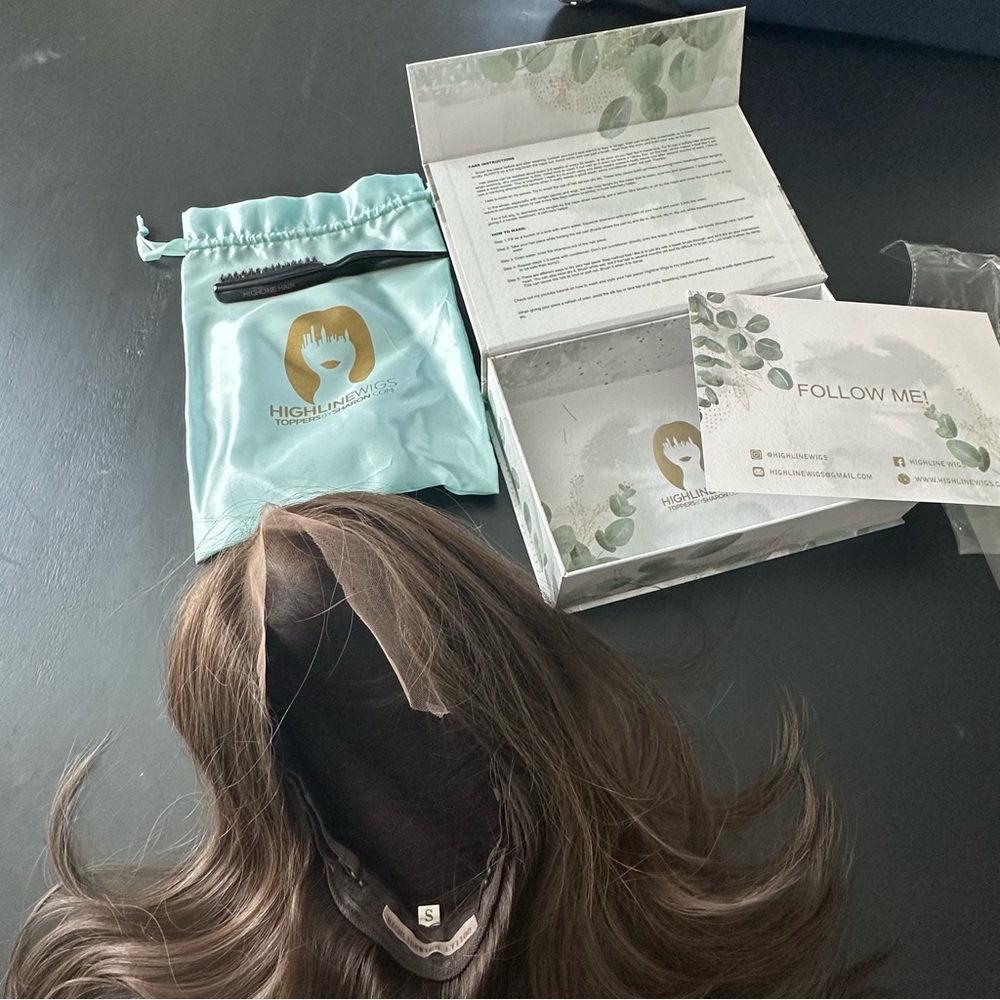 Mousse human hair 20” full lace wig